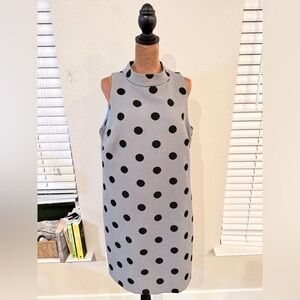 Gray Polka Dot Sleeveless Dress | 12